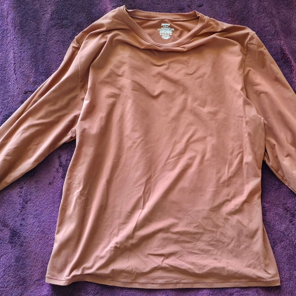 SKIMS Tops - SKIMS Fits Everybody Long Sleeve T-Shirt – Saffron – Size XL
